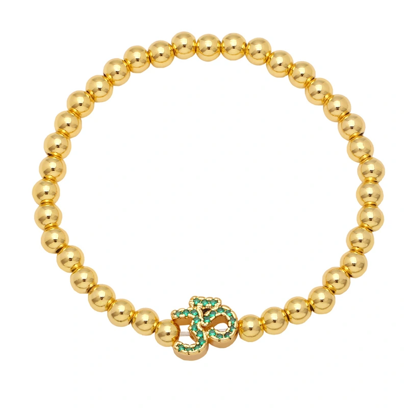 Clearance European and American style fashion bracelets Internet celebrity design zircon bracelets women's handmade beaded elastic bracelets brg88