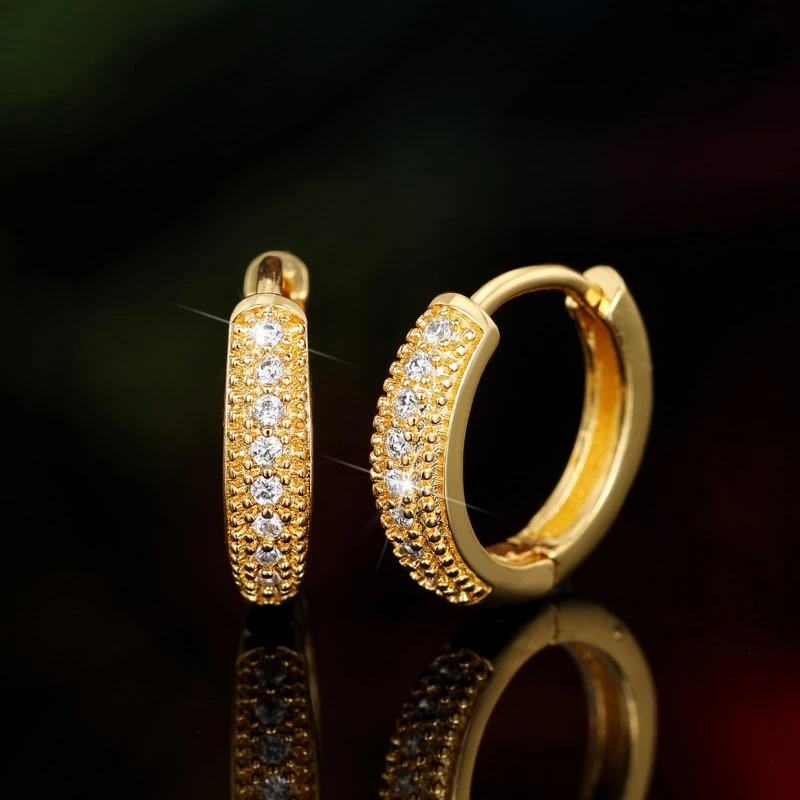 Men's trendy high-end cool earrings classic minimalist ear bone hoop small earrings popular online earrings