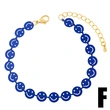 Clearance 2024 multi-color smiley face bracelet niche design simple bohemian style couple bracelet female brd86
