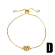 European and American new personality cute bear pendant bracelet female fashion simple braided puppy hand rope bracelet brk90