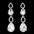 AS jewelry European and American new versatile wedding earrings women's water drop inlaid water drop earrings earrings erg89