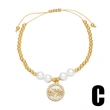 AS jewelry cross pendant bracelet gold-plated oil-inlaid zircon Madonna bracelet bra63