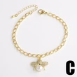 Hot selling jewelry full of zircon pearl bee insect pendant bracelet hand jewelry brm89 bracelet