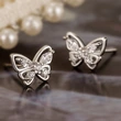  Korean style ladies simple butterfly earrings for women daily wear sweet jewelry elegant popular jewelry
