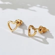  Korean minimalist earrings for women, hollow heart-shaped earrings, romantic Valentine's Day gift for girlfriend