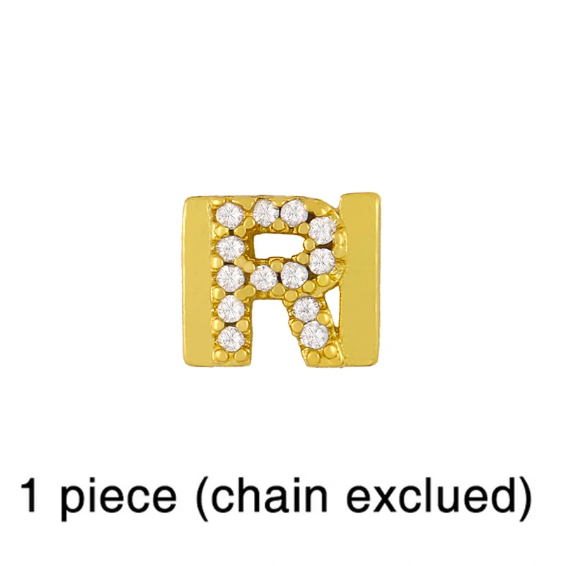 European and American 26 square brand English letter bracelet female bracelet cold style personality DIY diamond letter bracelet brc87