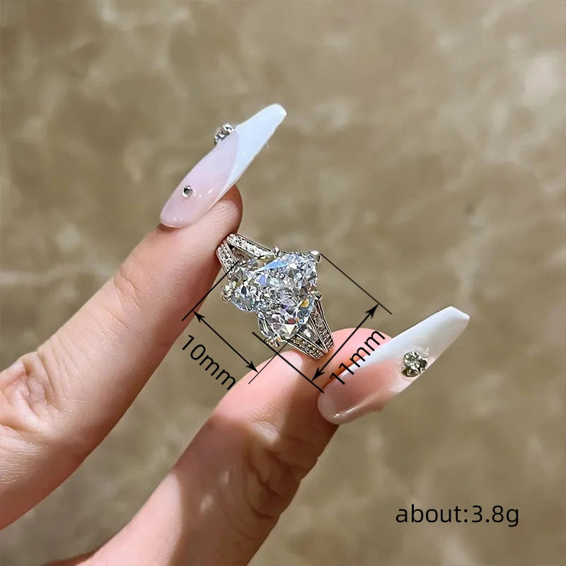 European and American hot selling rings new engagement party rings love double layer sweet jewelry