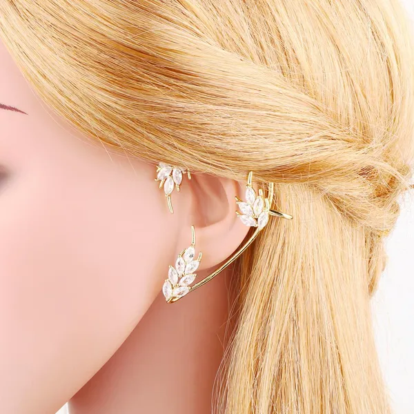 Clearance light luxury flower ear hook super fairy high-end integrated earrings female no ear piercing ear clip earrings era113