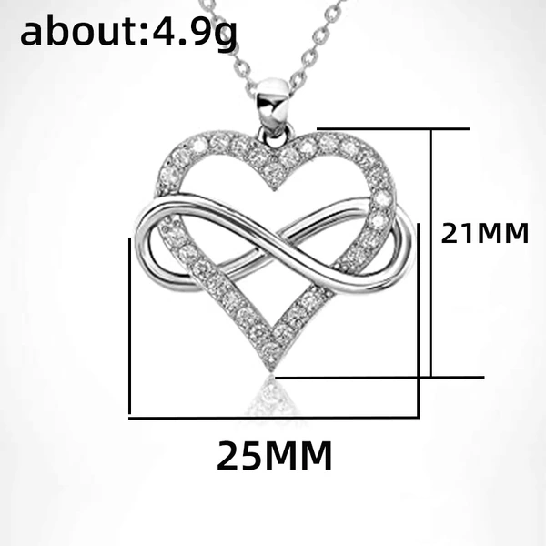 New Japanese and Korean clavicle chain fashion simple commuter Valentine's Day gift love zircon pendant necklace female