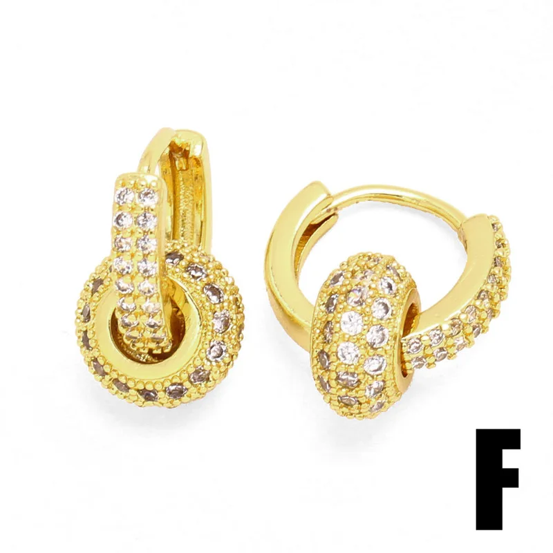 AS jewelry hot selling irregular pendant earrings female gold-plated zircon earrings earrings era344