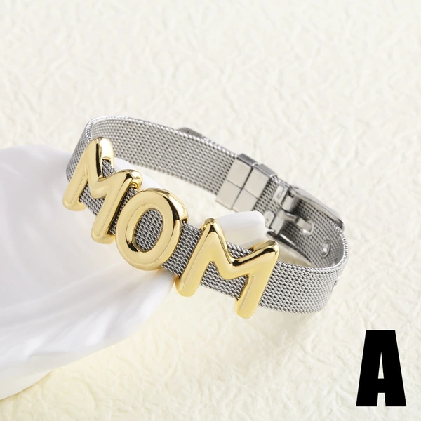 AS jewelry hot style alphabet strap Mother's Day mama gift bracelet hand jewelry female brb24