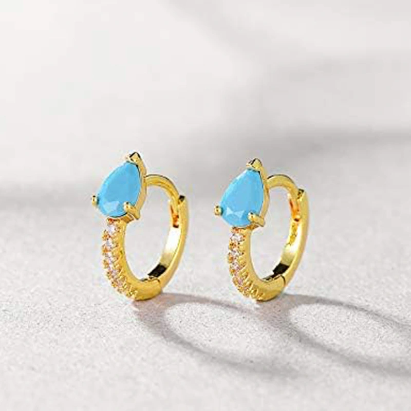  Fashionable bohemian style ear clips, teardrop-shaped design, versatile earrings, temperament personality autumn earrings