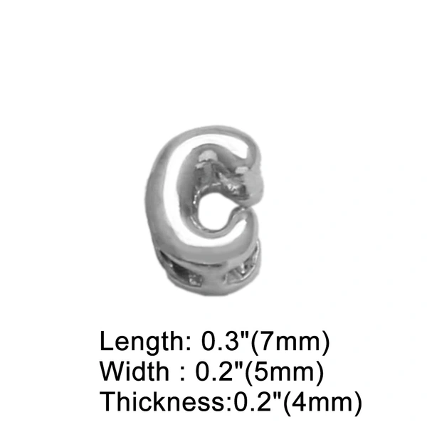 AS jewelry European and American all-match DIY with 26 English letters pendant necklace white K clavicle chain nkb300