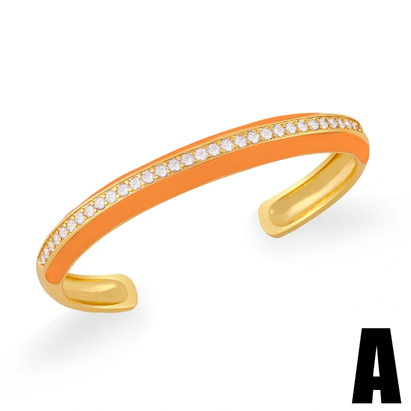 Hot selling jewelry niche design personality Bohemian color drop zircon bracelet bracelet female brd93