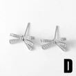AS jewelry studs source hot selling bow earrings female gold-plated zircon earrings earrings erz30