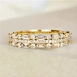 Korean style super shiny multi-layer ring Pinxixi new three-layer thin circle line designer style jewelry