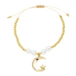AS jewelry Europe and the United States hot selling pearl bracelet female gold-plated zircon starfish moon pendant bracelet brf67