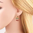 AS jewelry hot selling copper plated real gold fruit cherry pendant earrings earrings earrings female ery65
