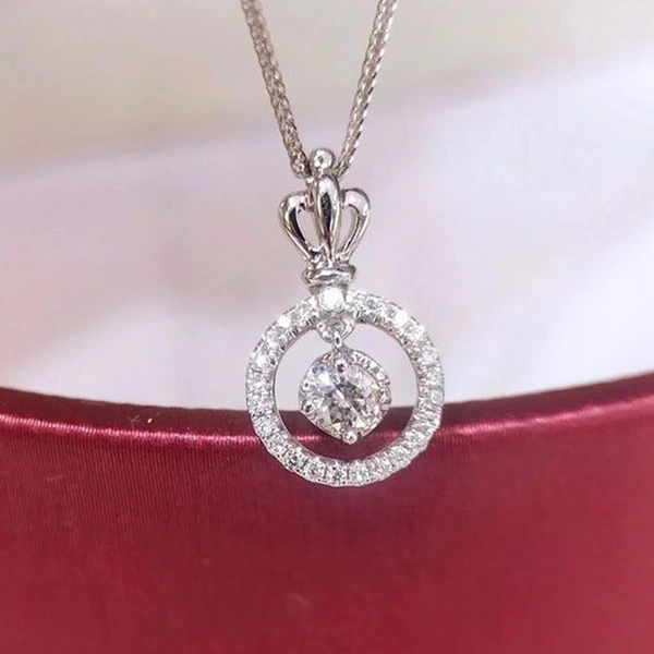 Niche design necklace INS light luxury all-match diamond necklace female zircon pendant clavicle chain jewelry
