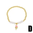 AS jewelry tooth ice cream bracelet female gold-plated oil drop pearl bracelet hand jewelry brh07