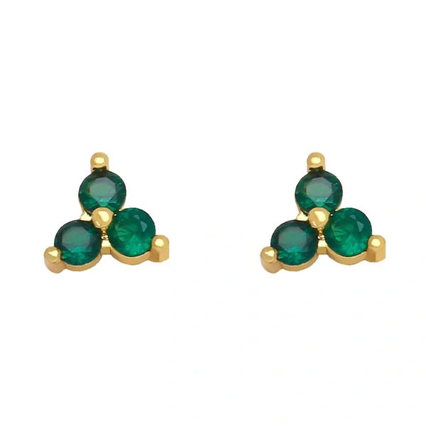 Clearance style simple earrings internet celebrity design small zircon earrings female niche ear jewelry wholesale erz73