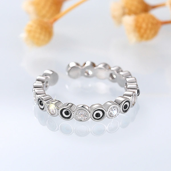   Internet celebrity hot-selling ring female open adjustable oil drop ring personality niche jewelry