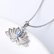  European and American elegant high-end lotus necklace fashion high-end luxury necklace European and Korean hollow necklace
