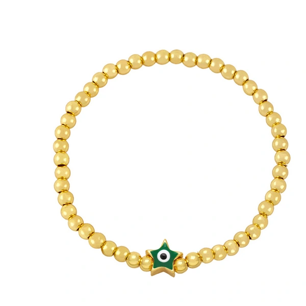 Clearance simple five-pointed star devil eye bracelet female style star eye bracelet brj26