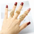 AS jewelry Europe and the United States hot selling hollow round bead ring female copper plated real gold inlaid zircon leaf ring rij59