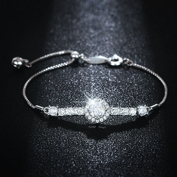 New bracelet from the source manufacturer for women, fashionable and individual, everyday elegant accessories, round zircon, shiny jewelry
