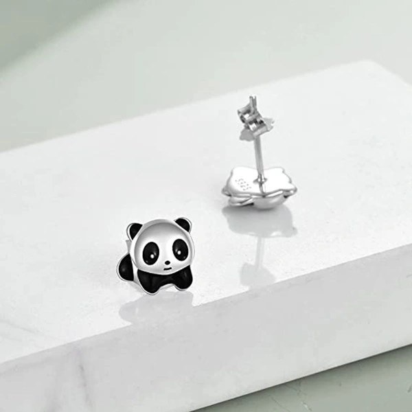 Cartoon cute national treasure panda earrings panda new trend style personality earrings souvenir gift
