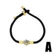 AS jewelry European and American hot selling love palm copper plated 18k gold pendant adjustable bracelet hand rope female bra34