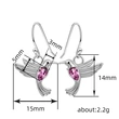 European and American Retro Bird Earrings Women's Fashion Animal Hummingbird Earrings Cute Mini Ear Hooks Women