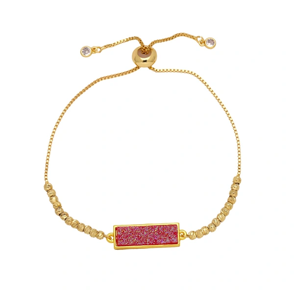 Jewelry colorful long bracelet European and American simple copper plated 18k gold bracelet hand jewelry wholesale brd23