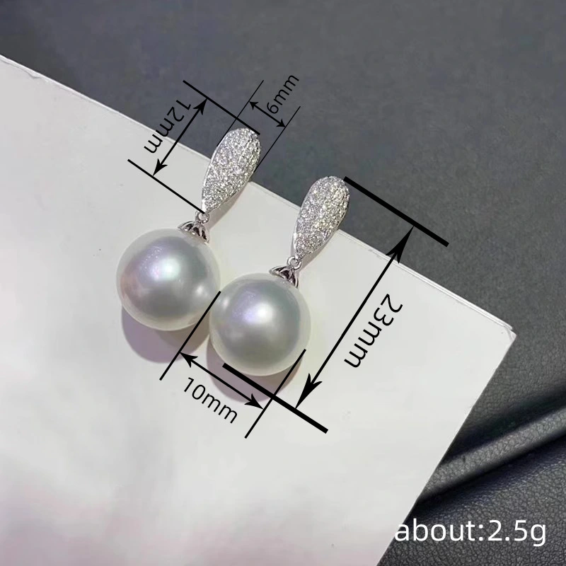 Exquisite wedding imitation pearl sweet earrings for women fashionable and elegant temperament jewelry hot selling niche style