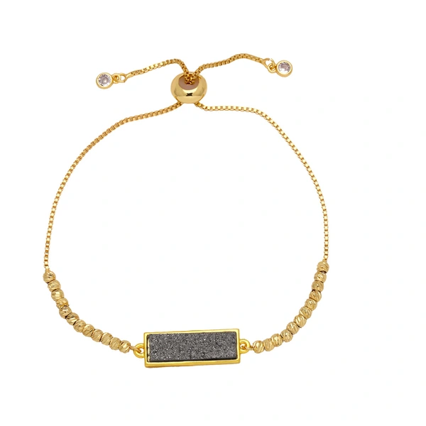 Jewelry colorful long bracelet European and American simple copper plated 18k gold bracelet hand jewelry wholesale brd23