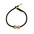 AS jewelry European and American simple fashion pearl dog paw oil drop pendant black hand rope bracelet female bra26