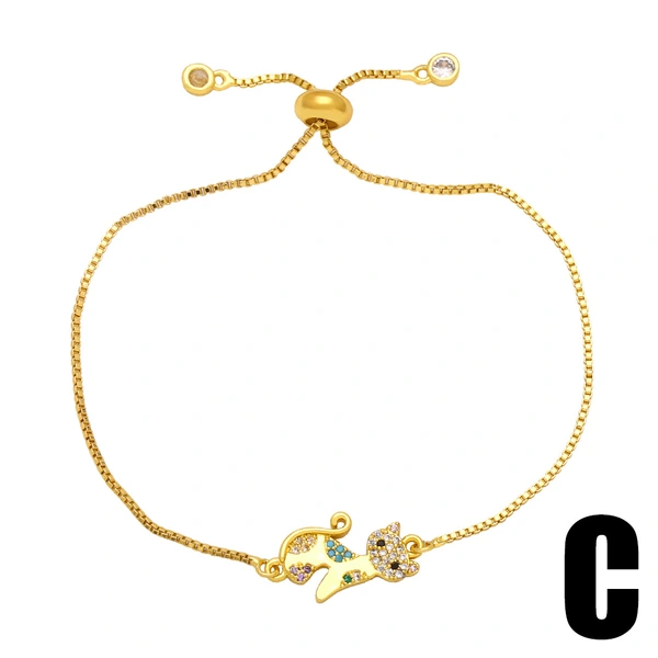 Clearance simple design dragonfly butterfly bracelet girls small fresh turtle kitten bracelet jewelry brj29