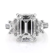 Fashion engagement ring wholesale oversized square diamond zircon simulation women's ring romantic wedding bridal ring