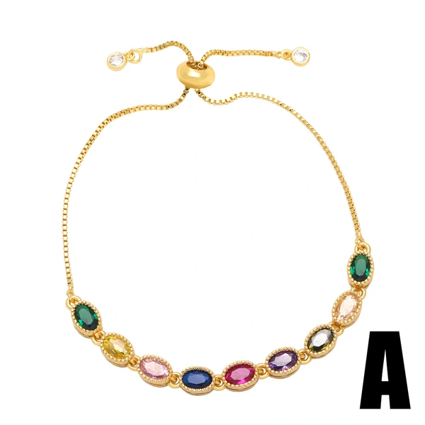 Zircon flower bracelet women's European and American simple niche design bracelet net celebrity personality hand jewelry brh17