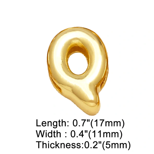 AS jewelry hot selling 26 English letters belt bracelet diy gold-plated hand jewelry female brg78