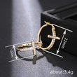 Hot selling European and American style mysterious earrings for women fashionable niche geometric hoop earrings daily matching jewelry