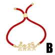 AS jewelry Europe and the United States hot selling boys and girls pendant bracelet gold-plated zircon red bracelet brf09