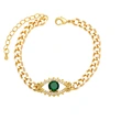 Clearance European and American Cuban chain devil eye bracelet men and women hip hop trend evil eye hand jewelry wholesale brj70