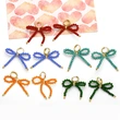 Best selling rice bead crystal earrings for women with bow gold-plated earrings wholesale era138