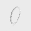Commuting simple minimalist ring for women, daily matching fashion accessories, exquisite full diamond popular jewelry