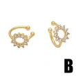 No pierced earrings European and American fashion inlaid zircon gold-plated butterfly ear bone clip earrings for women era022