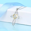New style heart design pendant simple cool style necklace peace knot female necklace