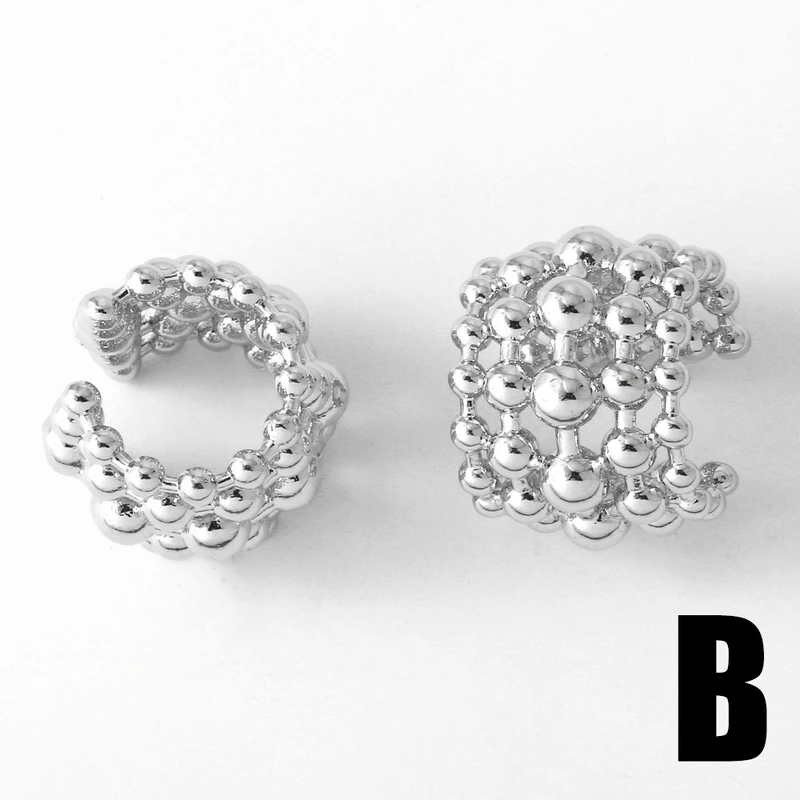 AS jewelry ear cuff European and American hot selling C-shaped earrings female smooth gold-plated earrings ear bone clip era195