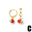 AS jewelry Europe and the United States hot selling red fruit cherry strawberry earrings earrings female erq68